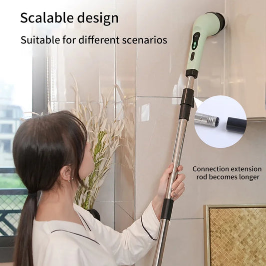 SwiftScrub Pro™ - 9-in-1 Cordless Electric Spin Scrubber