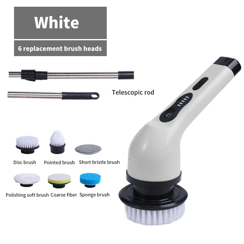 SwiftScrub Pro™ - 9-in-1 Cordless Electric Spin Scrubber