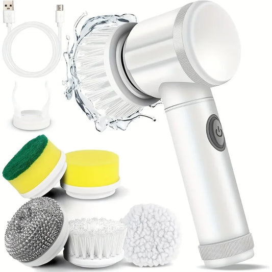 SwiftScrub  Pro™  - 8-in-1  Cordless Electric Spin Scrubber
